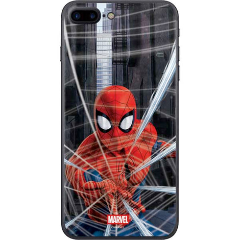 Marvel Spiderman Web Throw iPhone 8 Plus Skin